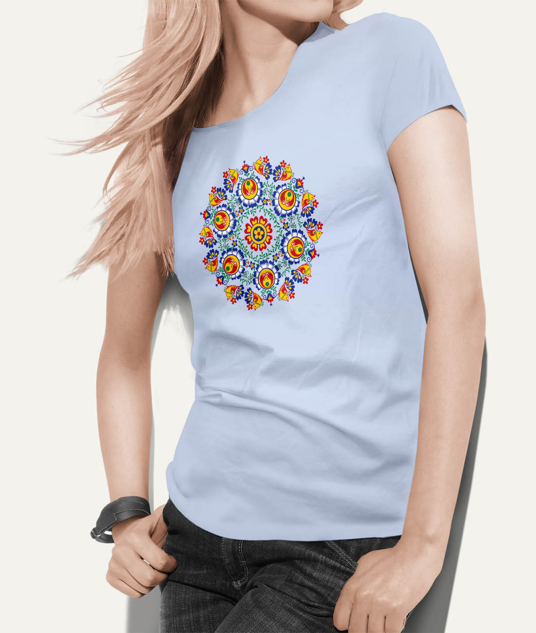 T-shirt Womens tshirt Moravian pattern